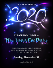 New Year 2020 invitation