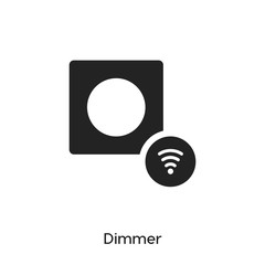 dimmer icon vector symbol sign