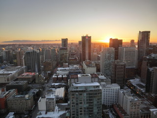ビルと夕日 Sunset on the buildings