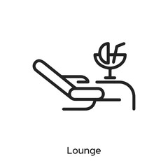 lounge icon vector symbol sign