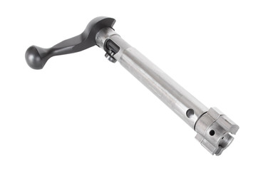 Rifle bolt isolated on white