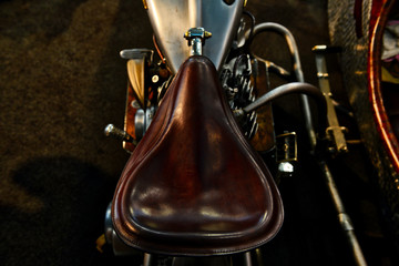 Leather Solo Motorcycle Seat 