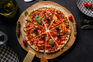 ready-to-serve cut pizza