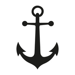 anchor icon vector logo template