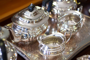 Silver tea set