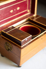 Antique tea caddy