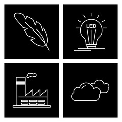 4 User interface Icon set for web and mobile applications