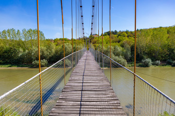Wooden bridge, Yantra river, Bulgaria