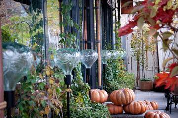 Cityscape with pumpkins