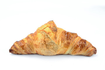 french croissant on a white background