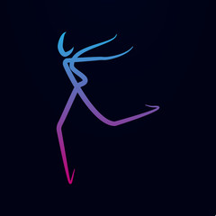 dancer nolan icon. Simple thin line, outline vector of Dance icons for ui and ux, website or mobile application