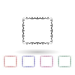Decorativeframe and border multi color icon. Simple thin line, outline vector of frame icons for ui and ux, website or mobile application