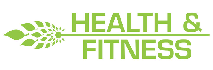 Health And Fitness Green Leaves Horizontal Bar 
