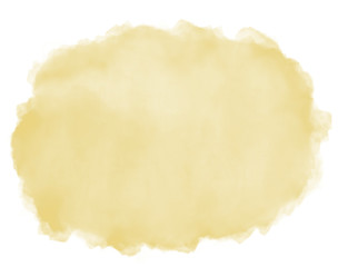 Light beige watercolor cloud splash on white background.