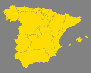 Karte von Spanien