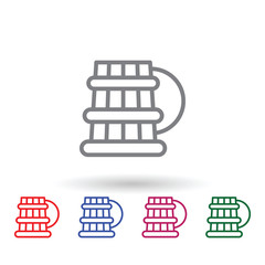 Beer multi color icon. Simple thin line, outline vector of mythology icons for ui and ux, website or mobile application