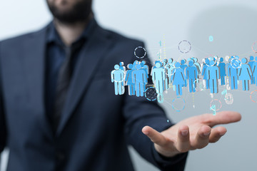 group of network people - Business and contact