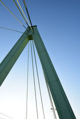Severinsbrücke über Rhein in Köln, Deutschland