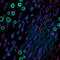 Fototapeta premium Print Collage Contemporary Vector surface.