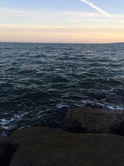 Anochecer en la playa