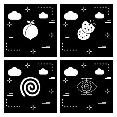 Set Of Universal Icons For Mobile Application and websites