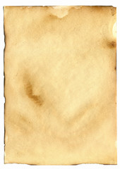 rough coffee background on vintage paper. Coffee traces, coffee paper, coffee color