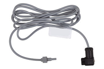 New brass water meter pulse sensor isolated on white background.