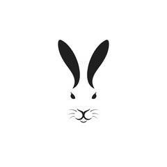 Fototapeta na wymiar Hare head. Logo. Abstract animal