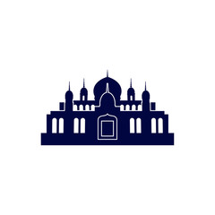 Mosque Logo Design Vector Template. Mosque Icon Symbol. Abstract Illustration