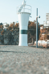  marina and lighthouse in antalya