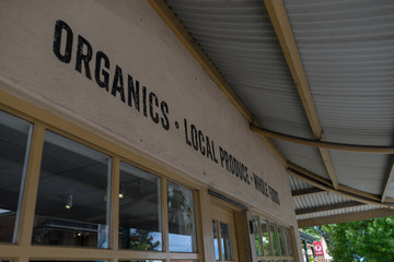 Fototapeta premium shop sign outside store in Willunga, SA