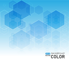 Abstract vector blue hexagonal background. for your design eps10
