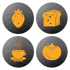 4 Simple Universal Related Color Icons