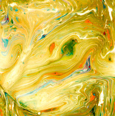 Multicolored Abstract background, hand-painted texture, oil painting, splashes, drops of paint,spots and stains.Fluid art.Ebru style.Design for backgrounds, wallpapers,covers and packaging.