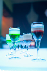 Alcohol cocktail at a party. Drink party.