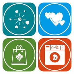 Set Of Universal 4 Icons