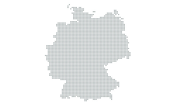 Germany map vector, isolated background. Flat Earth, gray map template for web site pattern, anual report, inphographics. Map icon. Travel worldwide, map silhouette backdrop