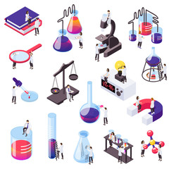 Science Isometric Set