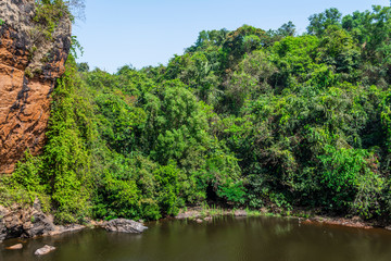 Arvalem Lake, Arvalem, Goa, India