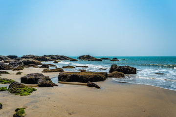 Fototapeta na wymiar Coast of Querim (Keri) Arambol, Goa,India