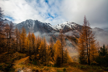 Austrian Alps during Autumn