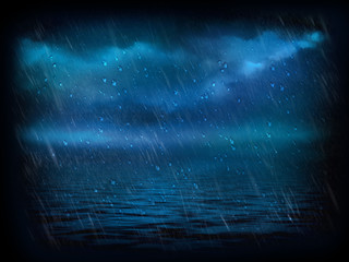 Rain and drops background illustration