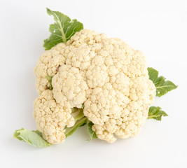 Cauliflower isolated on a white background