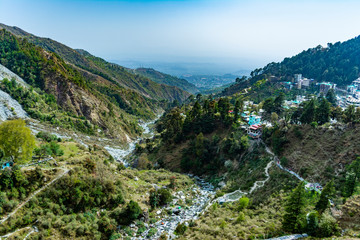Fototapeta premium Mountains in Dharamshala, Himachal Pradesh, India
