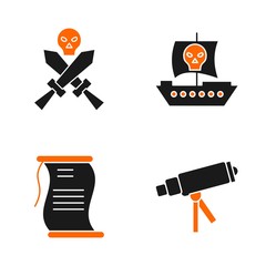 Fototapeta premium Set of 4 Quality icon