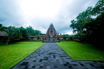 Fototapeta na wymiar A beautiful view of Taman Ayun Temple in Bali, Indonesia.