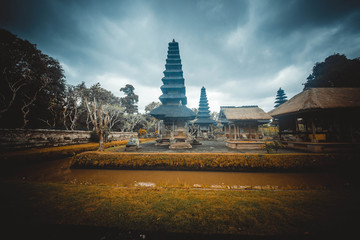 A beautiful view of Taman Ayun Temple in Bali, Indonesia.