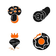 Fototapeta premium 4 Simple Universal Related Color Icons