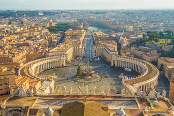 Naklejka na ściany i meble Ausblick auf Rom