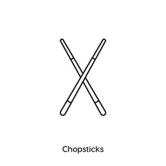 chopsticks icon vector symbol sign